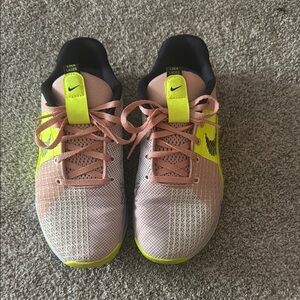 Nike women’s  Shoes - Pink and Yellow Metcons